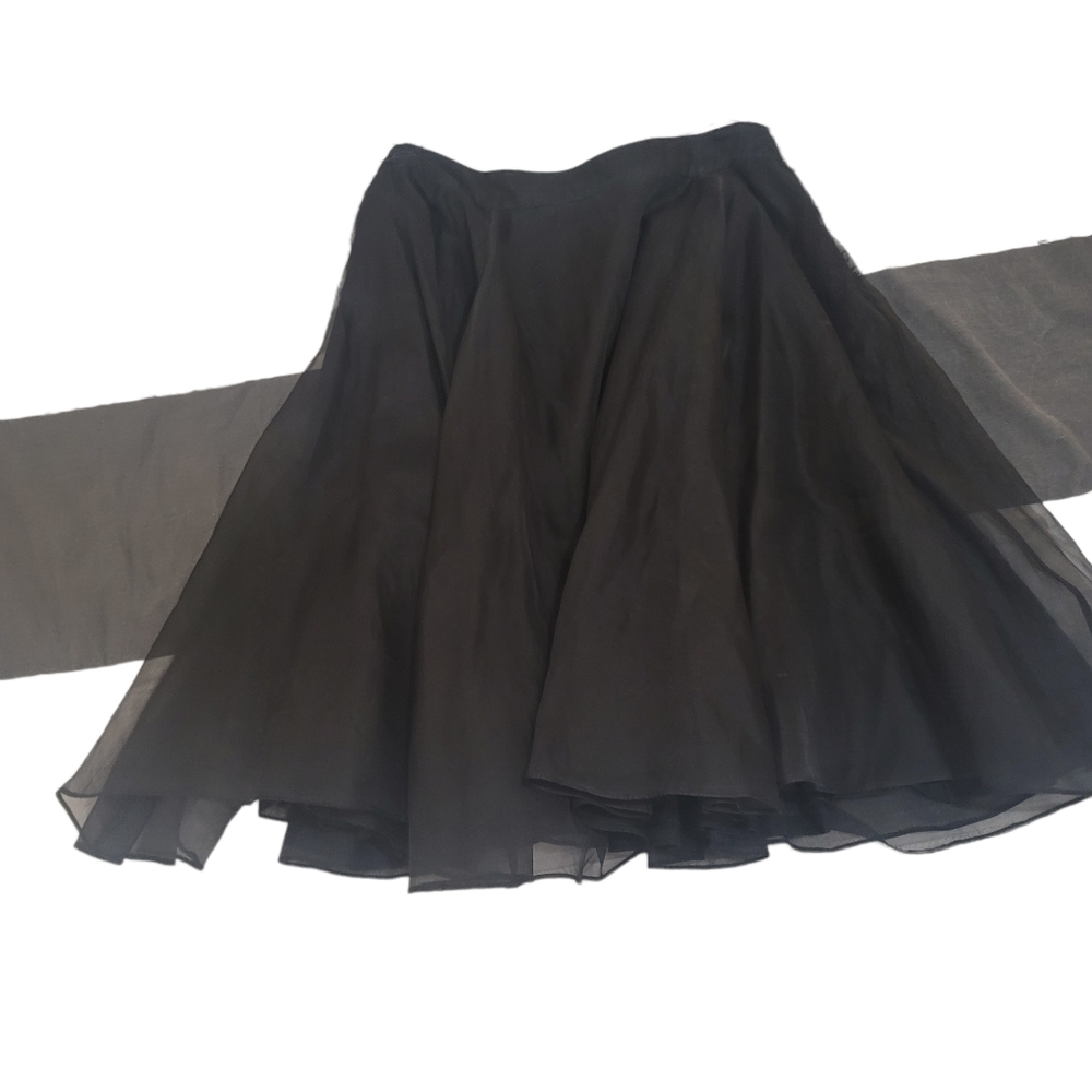 Odille by Anthropologie size 6 silk layered skirt